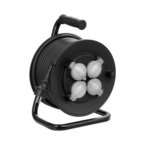 Przedłużacz bębnowy z uziemieniem Lena Lighting 25m/3x1,5mm guma 612381