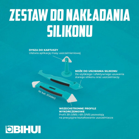 Zestaw do nakładania i usuwania silikonu BIHUI STARK3