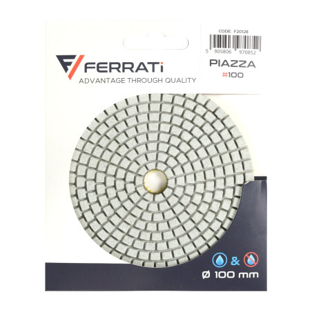 Pad polerski 100mm o gradacji 100 FERRATI PIAZZA100