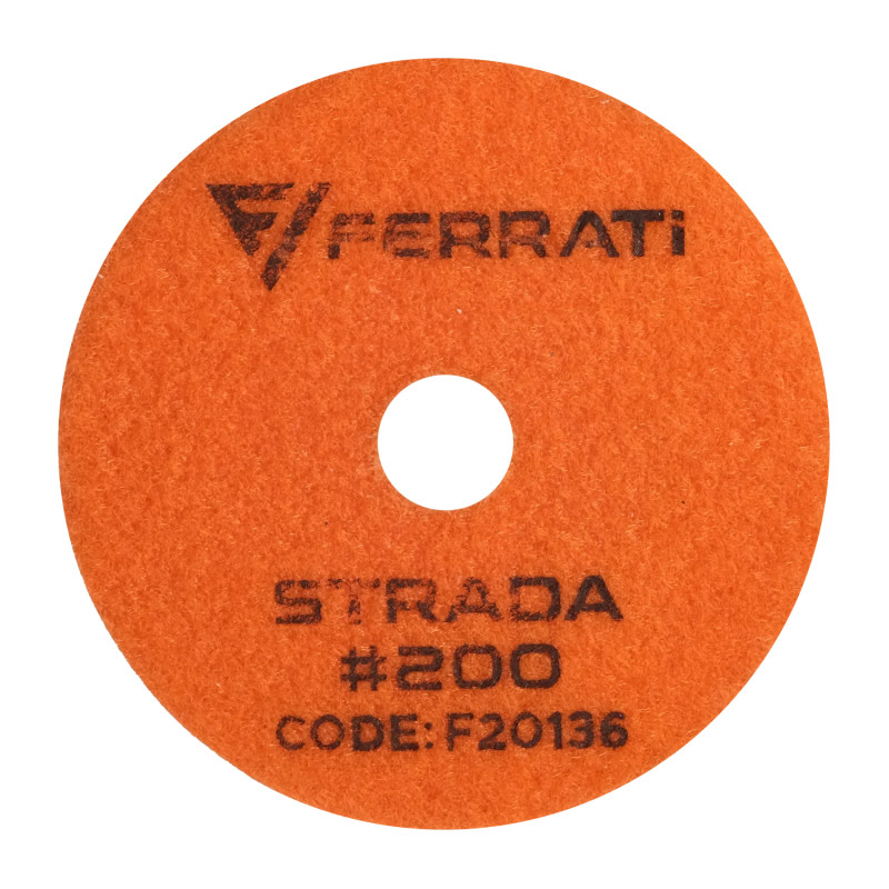 Pad polerski 100mm o gradacji 200 FERRATI STRADA200