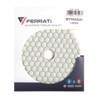 Pad polerski 100mm o gradacji 200 FERRATI STRADA200