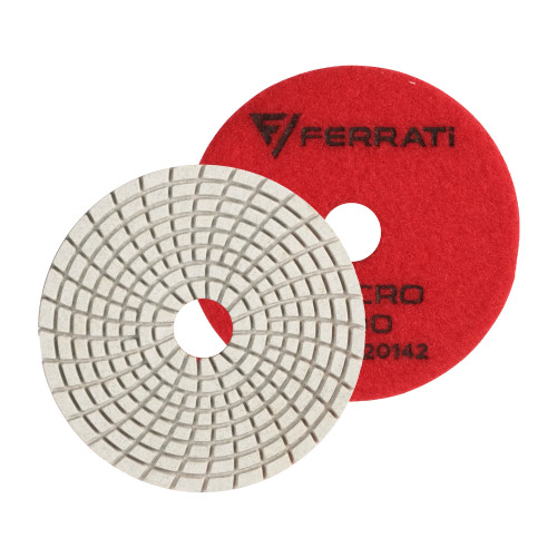 Pad polerski 100mm o gradacji 100 FERRATI VELCRO100