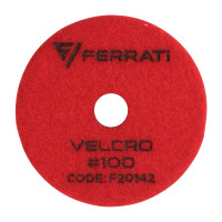 Pad polerski 100mm o gradacji 100 FERRATI VELCRO100