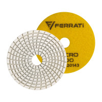 Pad polerski 100mm o gradacji 200 FERRATI VELCRO200