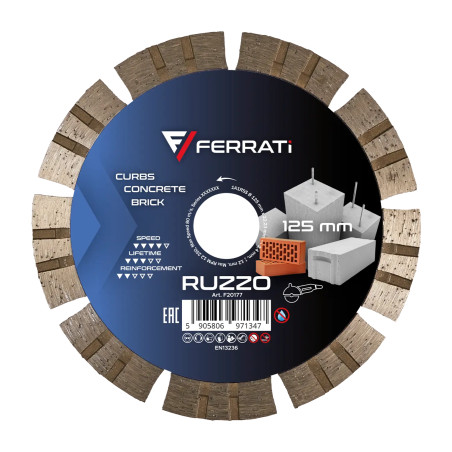 Tarcza diamentowa tnąca Ferrati RUZZO fi 125mm
