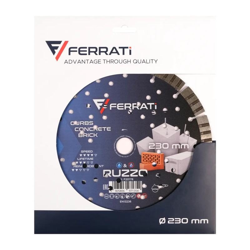 Tarcza diamentowa tnąca Ferrati RUZZO fi 230mm