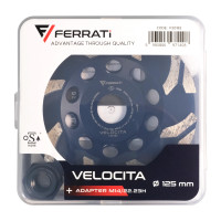 Tarcza diament garnkowa szlif. FERRATI VELOCITA fi 125mm