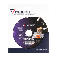 Tarcza diament tnąca mat. bud. FERRATI SEMPRE PLUS fi 125mm