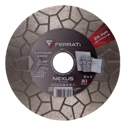 Tarcza diament tnąca/szlifująca FERRATI NEXUS fi 125mm