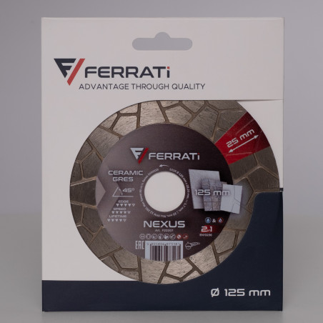 Tarcza diament tnąca/szlifująca FERRATI NEXUS fi 125mm