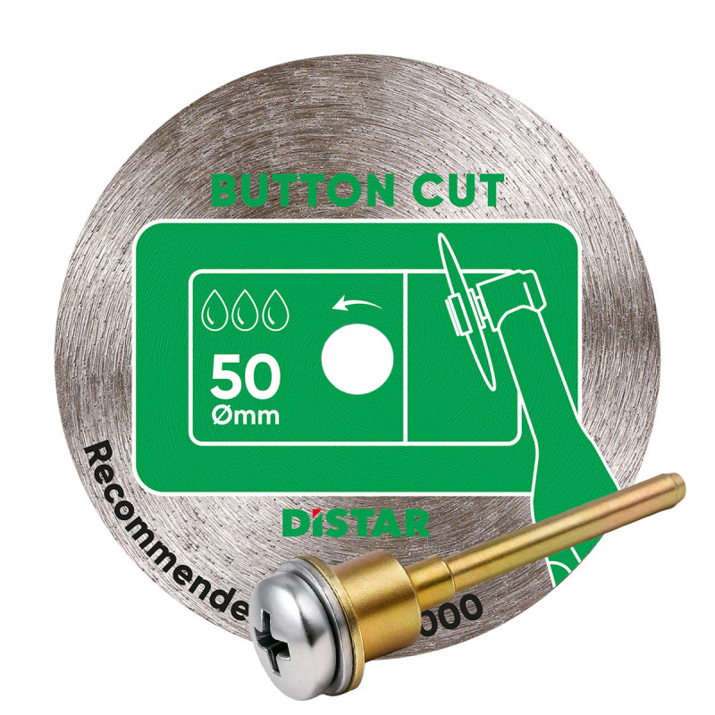 Tarcza diament Distar BUTTONCUT do wycinania na mokro w gresie fi 50 mm