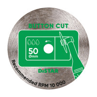 Tarcza diament Distar BUTTONCUT do wycinania na mokro w gresie fi 50 mm