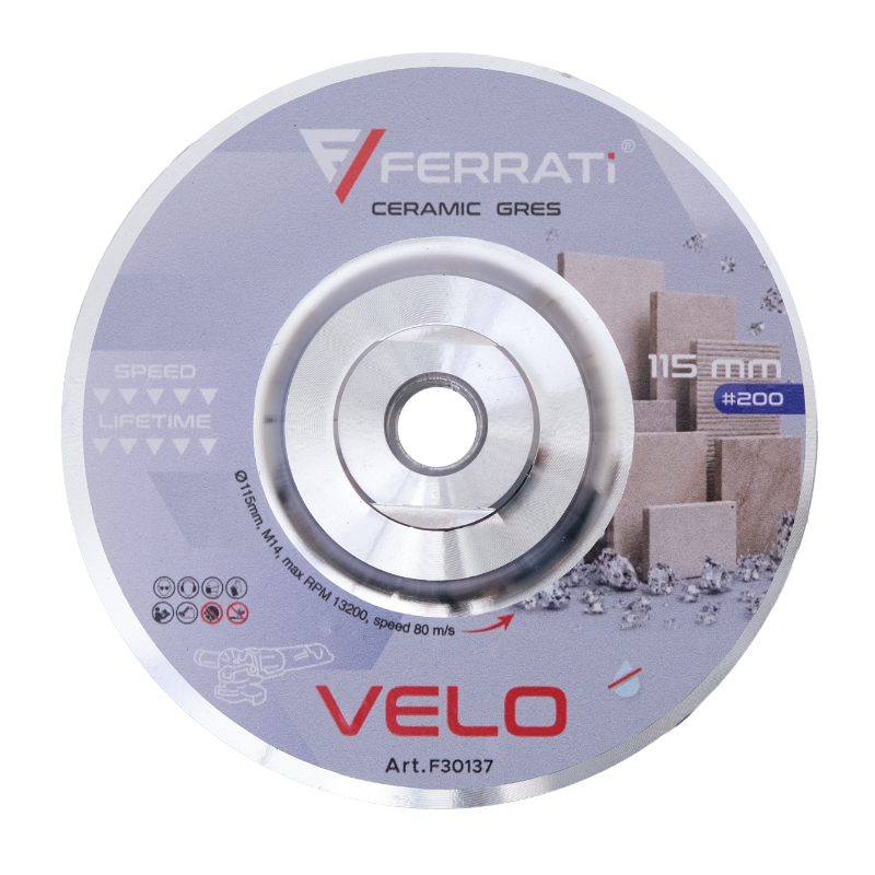 Tarcza diament szlif. listkowa fi115mm Ferrati VELO gr.200